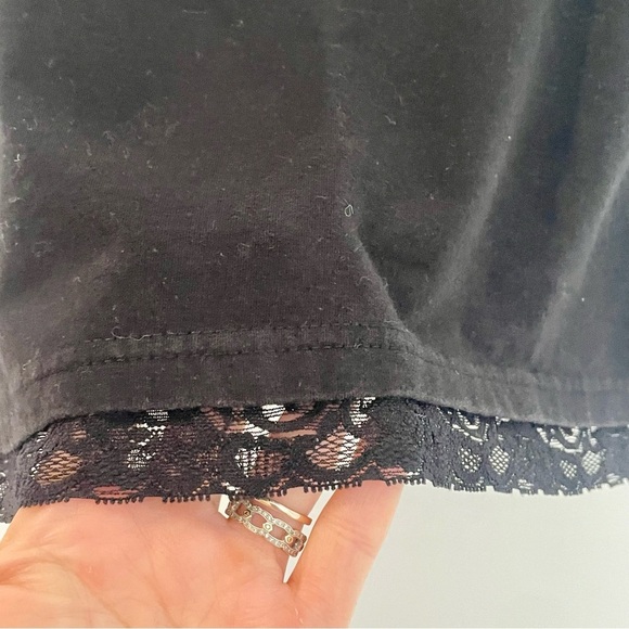 Vintage Faded Glory‎ Womens Cotton Cami Tank Top Fairy Romantic Y2K 90s Lace - Picture 3 of 13